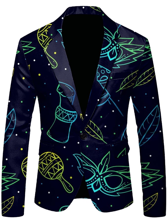 para hombre Versatile With Carnival Design saco