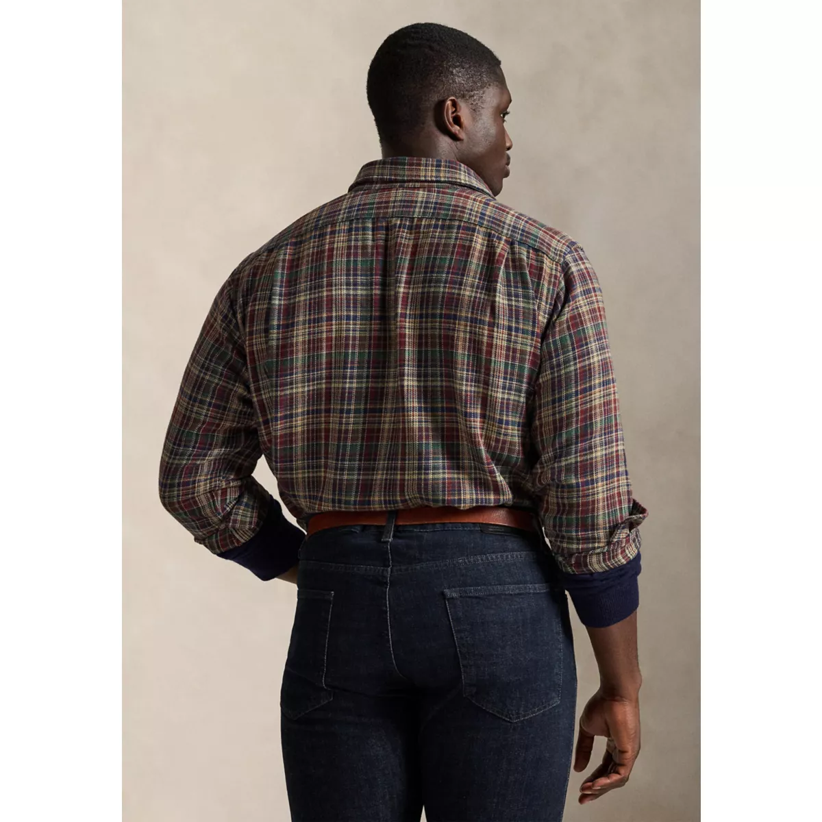 Big & Tall Plaid Brushed Flannel Shirt - 2