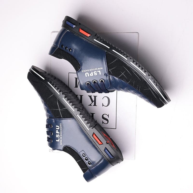 Zapatos Middle Aged And Elderly Patchpara trabajo de modaable casual cuero para hombre