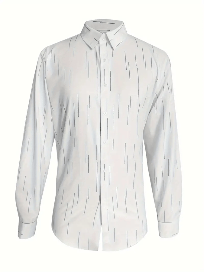 Camisa a rayas Design ejecutivo casual para hombre
