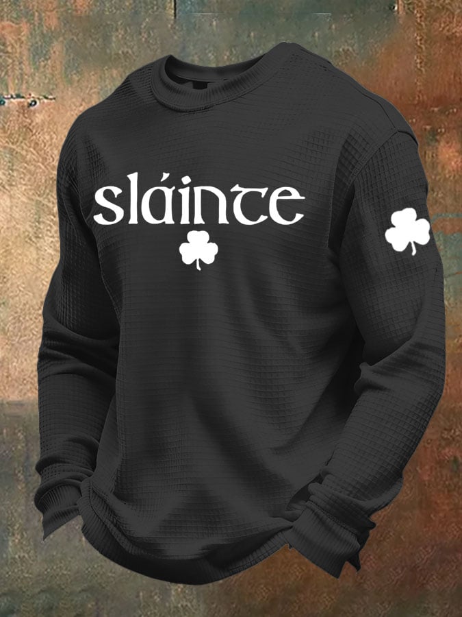 Camiseta St. Patrick's Day Waffle para hombre