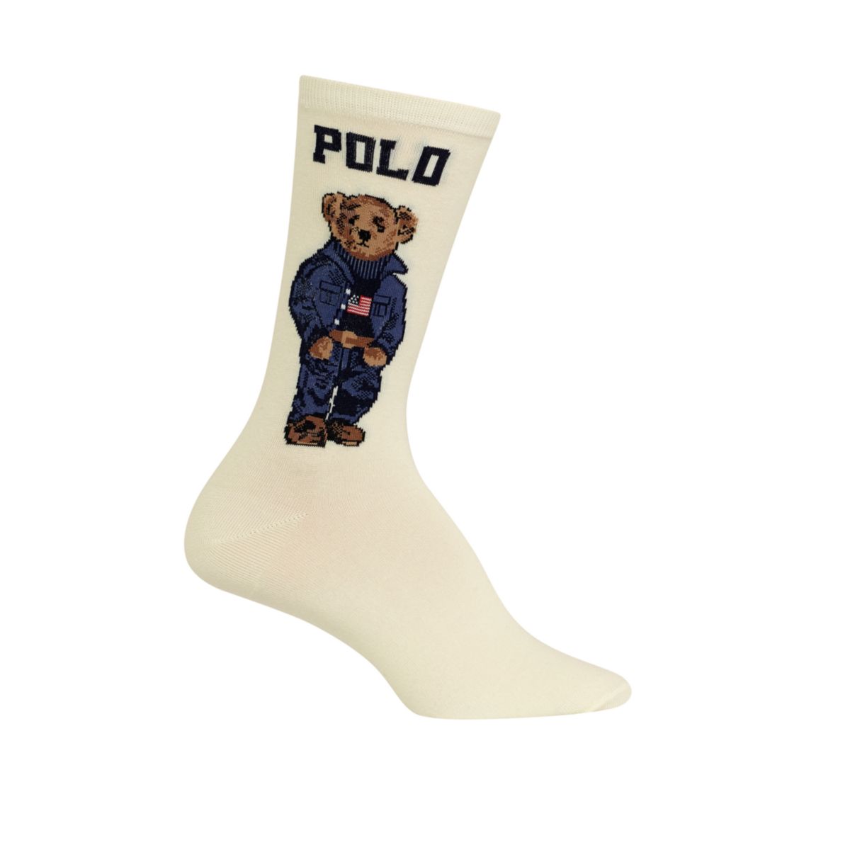 Women's Americana Bear Crew Socks - 1