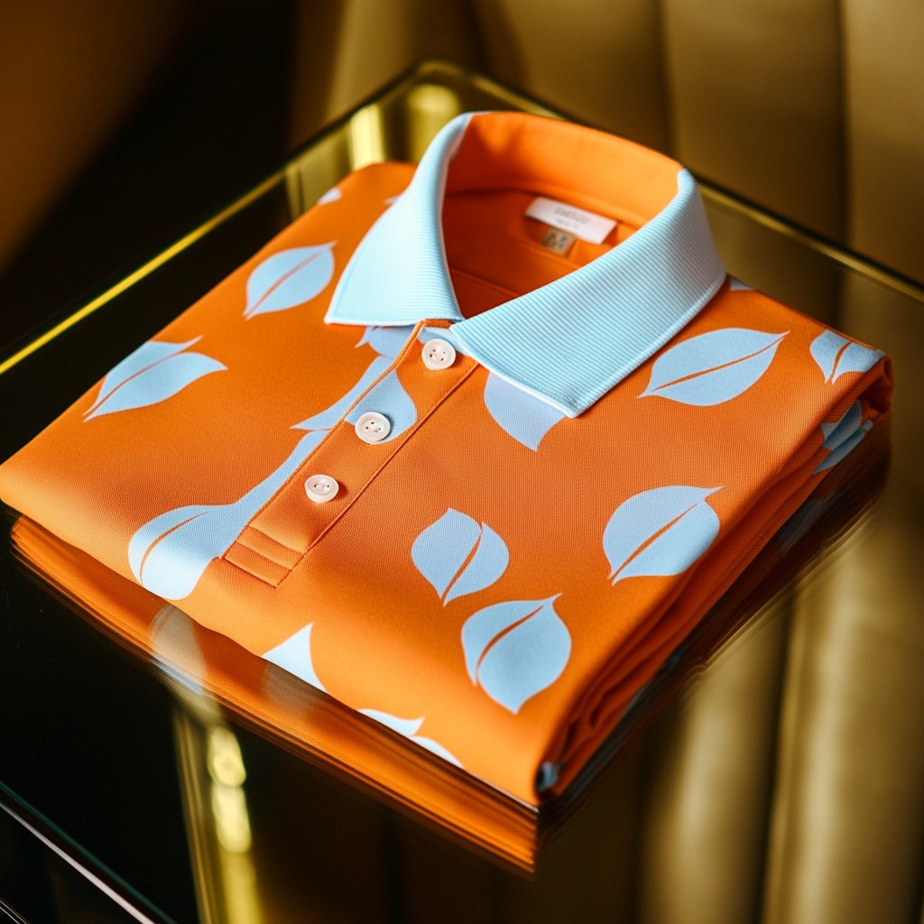 Camisa polo ejecutivo casual estampado Button de manga corta para hombre