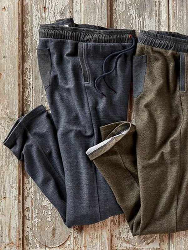 Pantalón vintage para exterior Sports a rayas Lace-Up para hombre