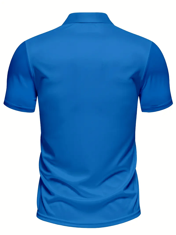 Camisa polo Golf casual estampado casual para hombre