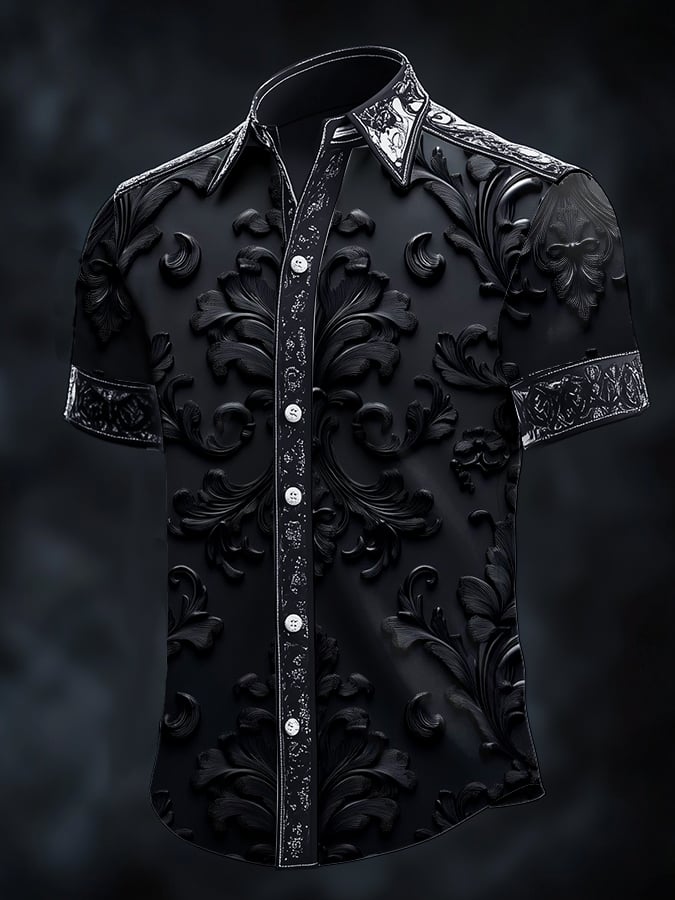 Casual art dark brogue princamiseta para hombre