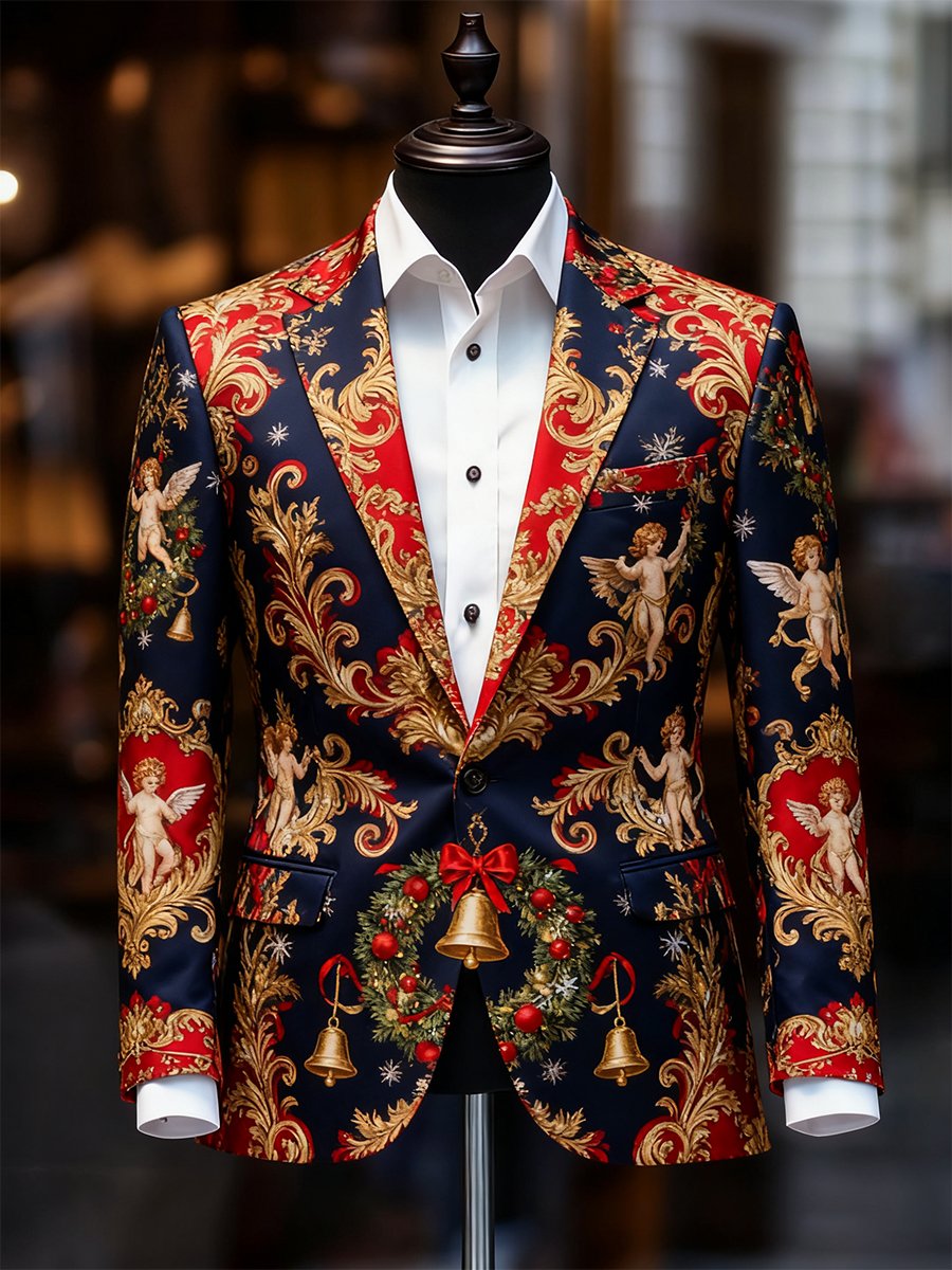 Ejecutivo casual Christmas Suit Outerwear para hombre