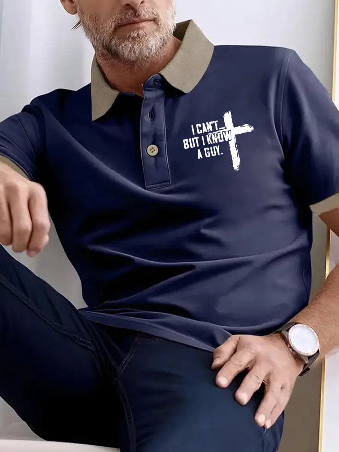 Camisa polo I Can't But I Know A Guy estampado para hombre