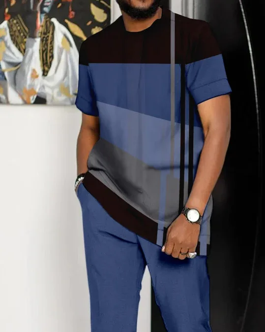 Casual Colorblock Walking Suit-480 para hombre