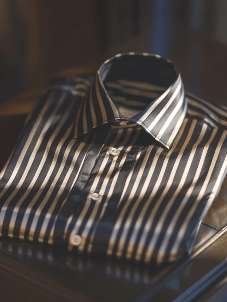Camisa de lujo ejecutivo de manga larga para hombre
