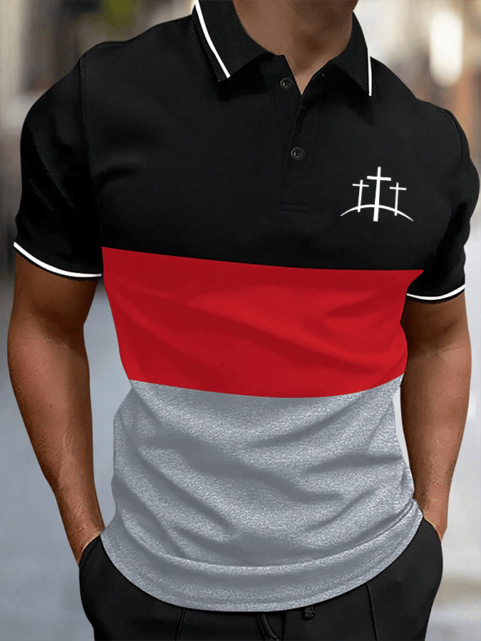 Camisa polo Faith estampado para hombre