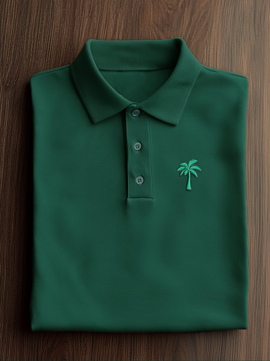 Camisa polo Couple ejecutivo casual Button de manga corta para hombre