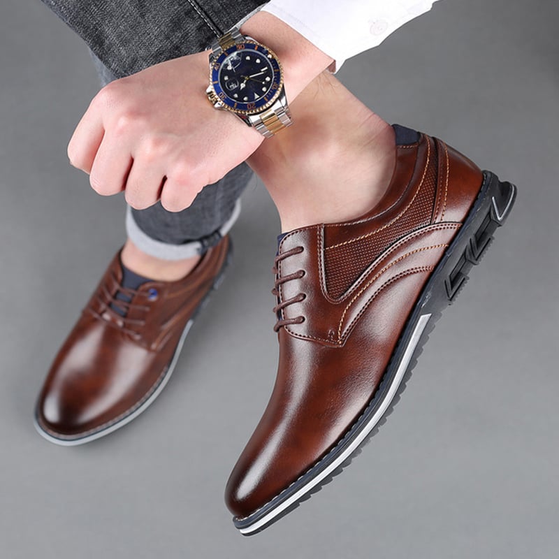 Zapatos British Style casual ejecutivo formal cuero para hombre