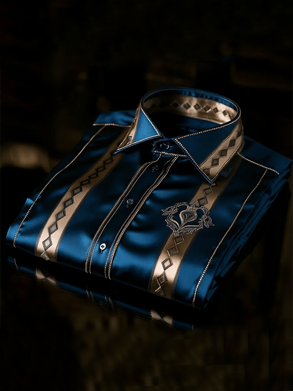 Camisa de lujo Gorgeous de manga larga para hombre