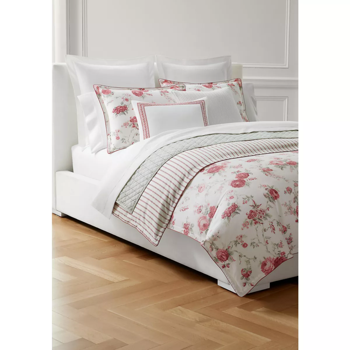 Maren Cotton Diamond-Stitch Quilt - 1