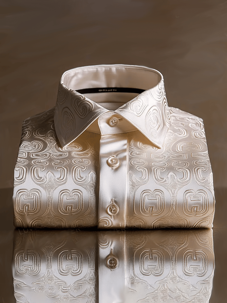 Camisa ejecutivo casual de manga larga para hombre