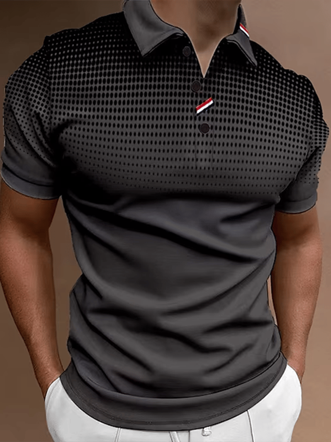 Camisa polo de manga corta estampado Pullover