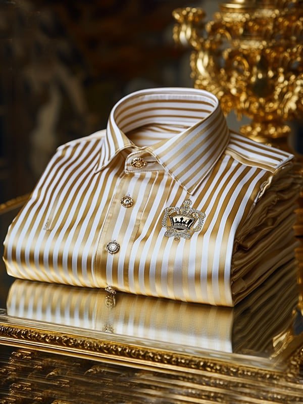 Camisa de lujo Gorgeous de manga larga para hombre