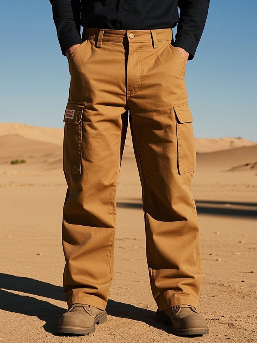 Vintage Multi-bolsillo Overalls para hombre