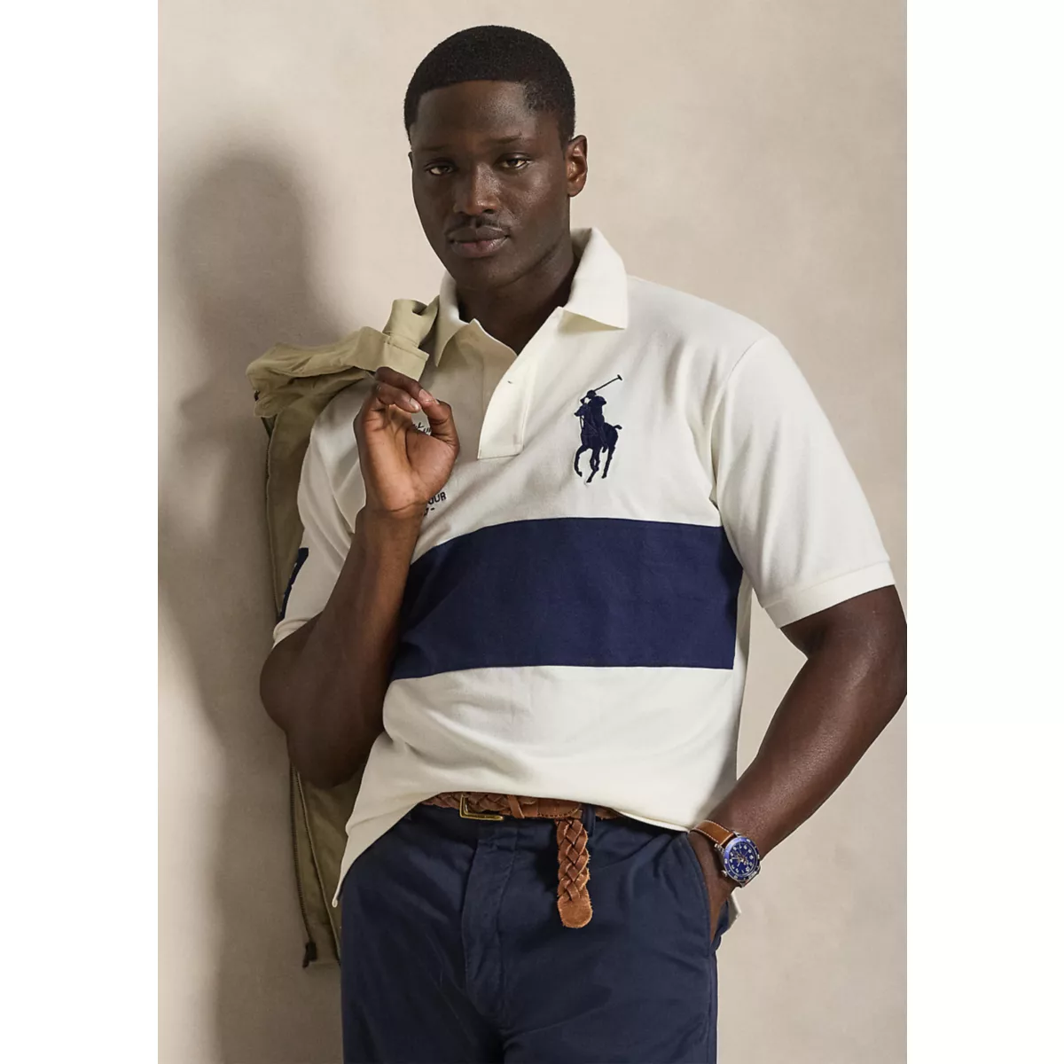 Big & Tall Big Pony Mesh Polo Shirt - 4