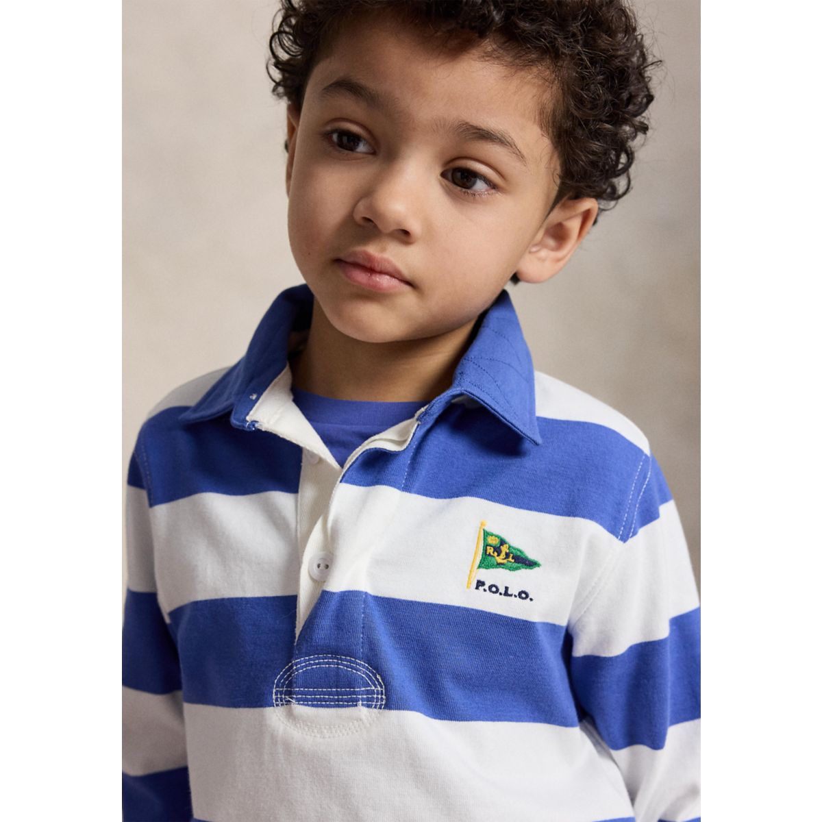 Boys 2-7 Nautical-Inspired Cotton Rugby Shirt - 2