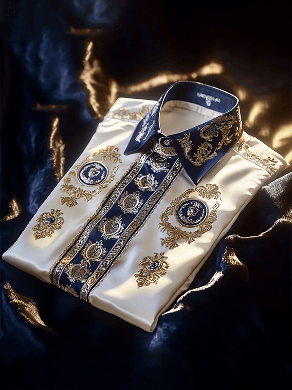 Camisa de lujo Gorgeous de manga larga para hombre