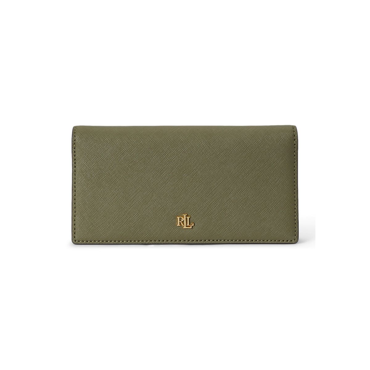 Crosshatch Leather Slim Wallet - 1