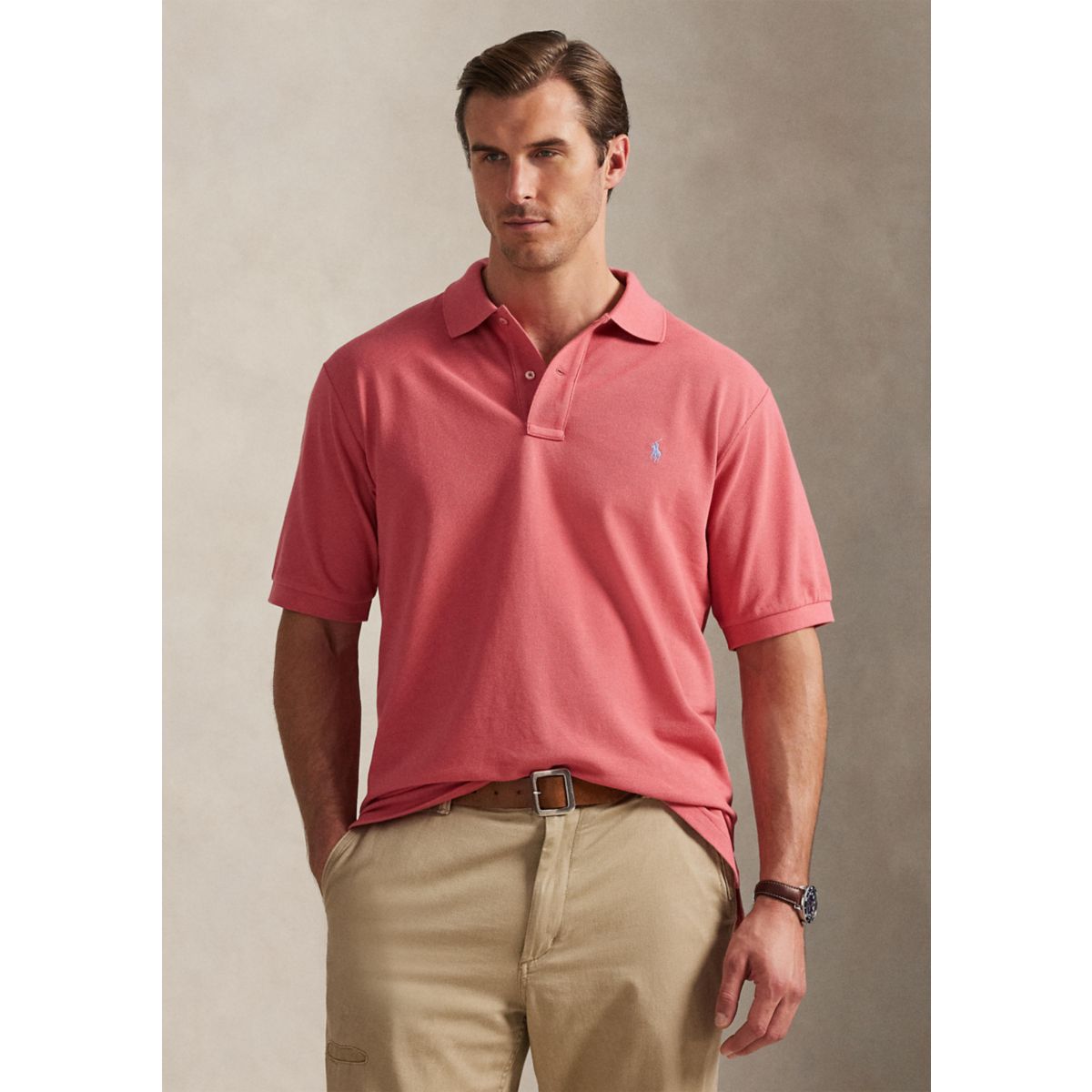 Big & Tall The Iconic Mesh Polo Shirt - 1