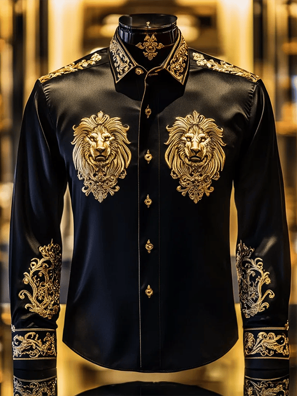 Camisa de lujo Gorgeous de manga larga para hombre