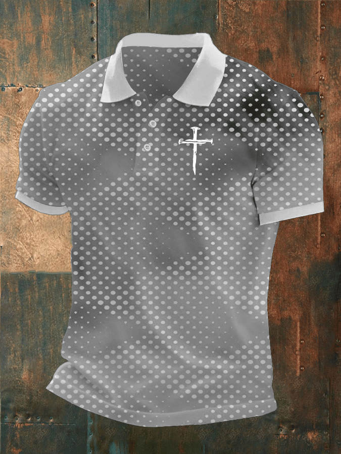 Camisa polo Faith estampado casual para hombre