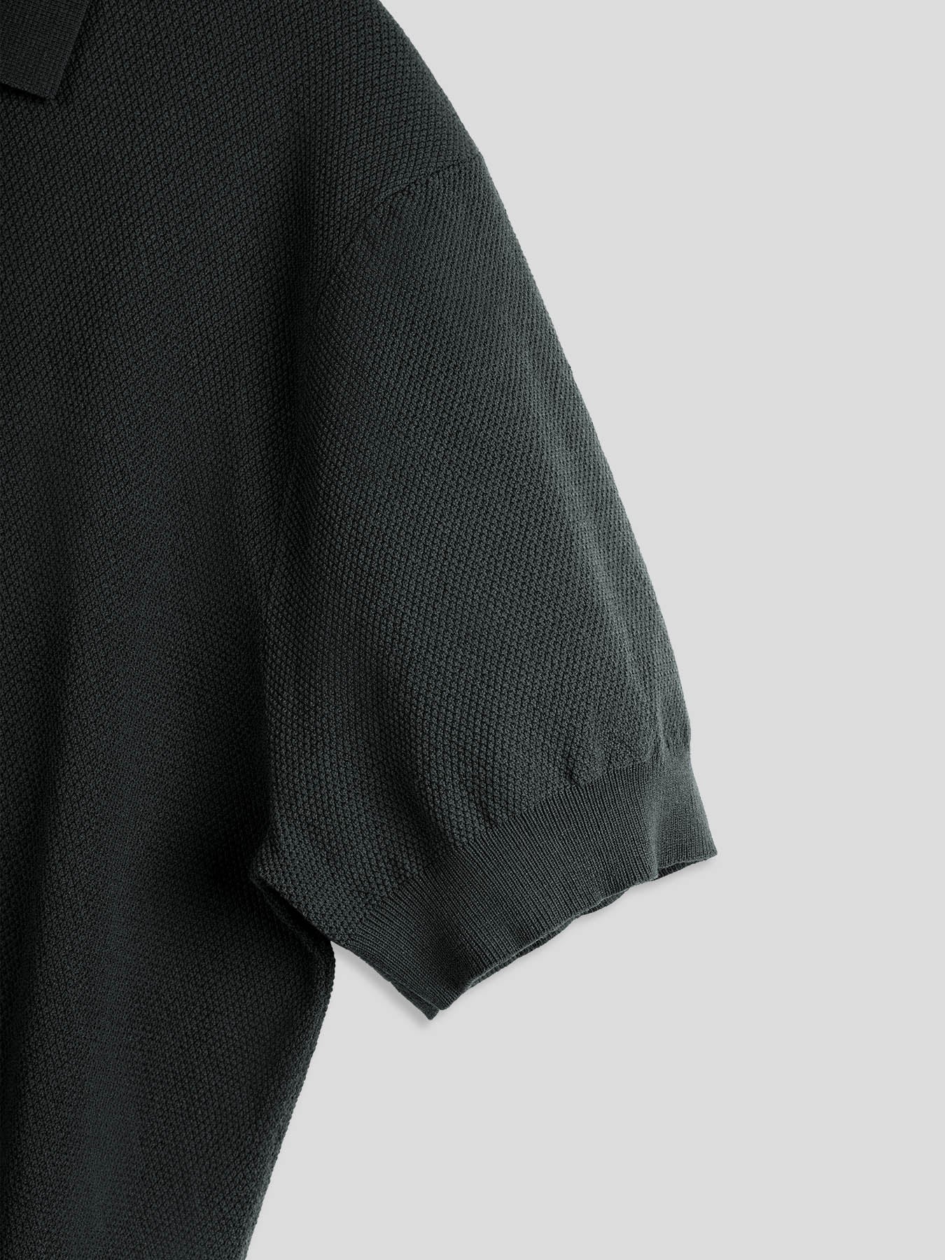 Flextejido Active tejidoted Zip Polo