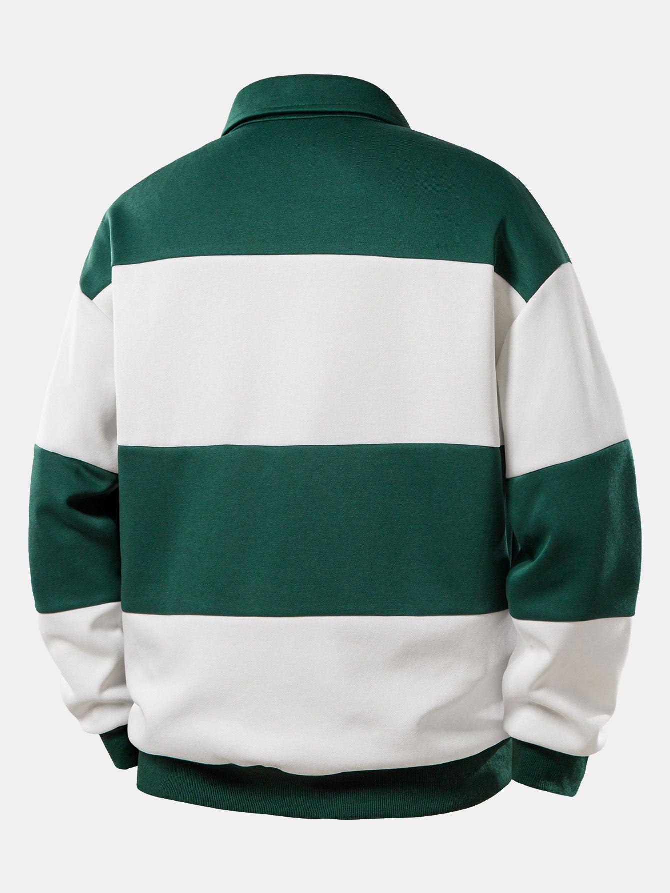 Sudadera Relax Fit Los Angeles estampado en bloques de color Polo & Slit Hem rayas pantalón
