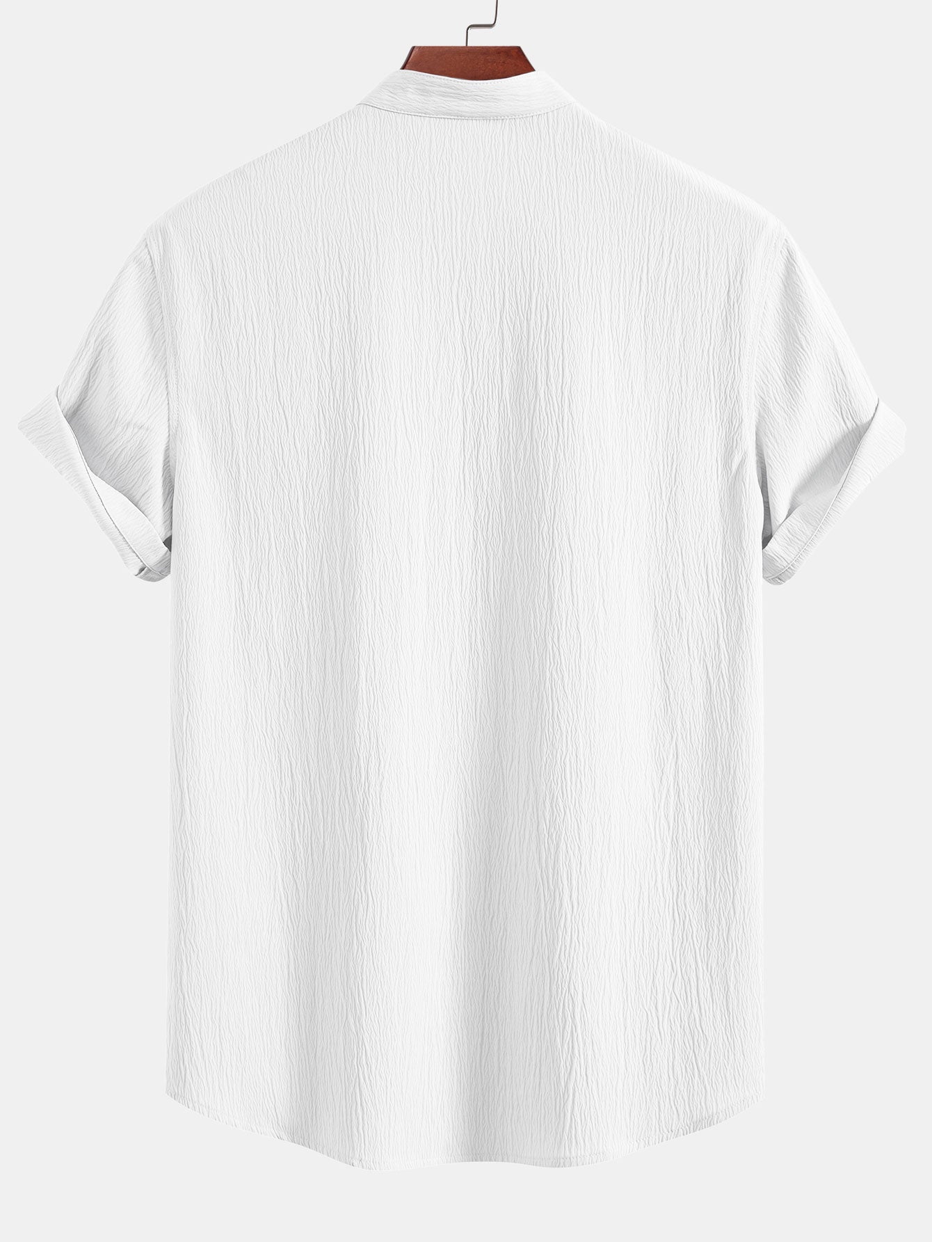 Camisa Crinkled Textured V Neck