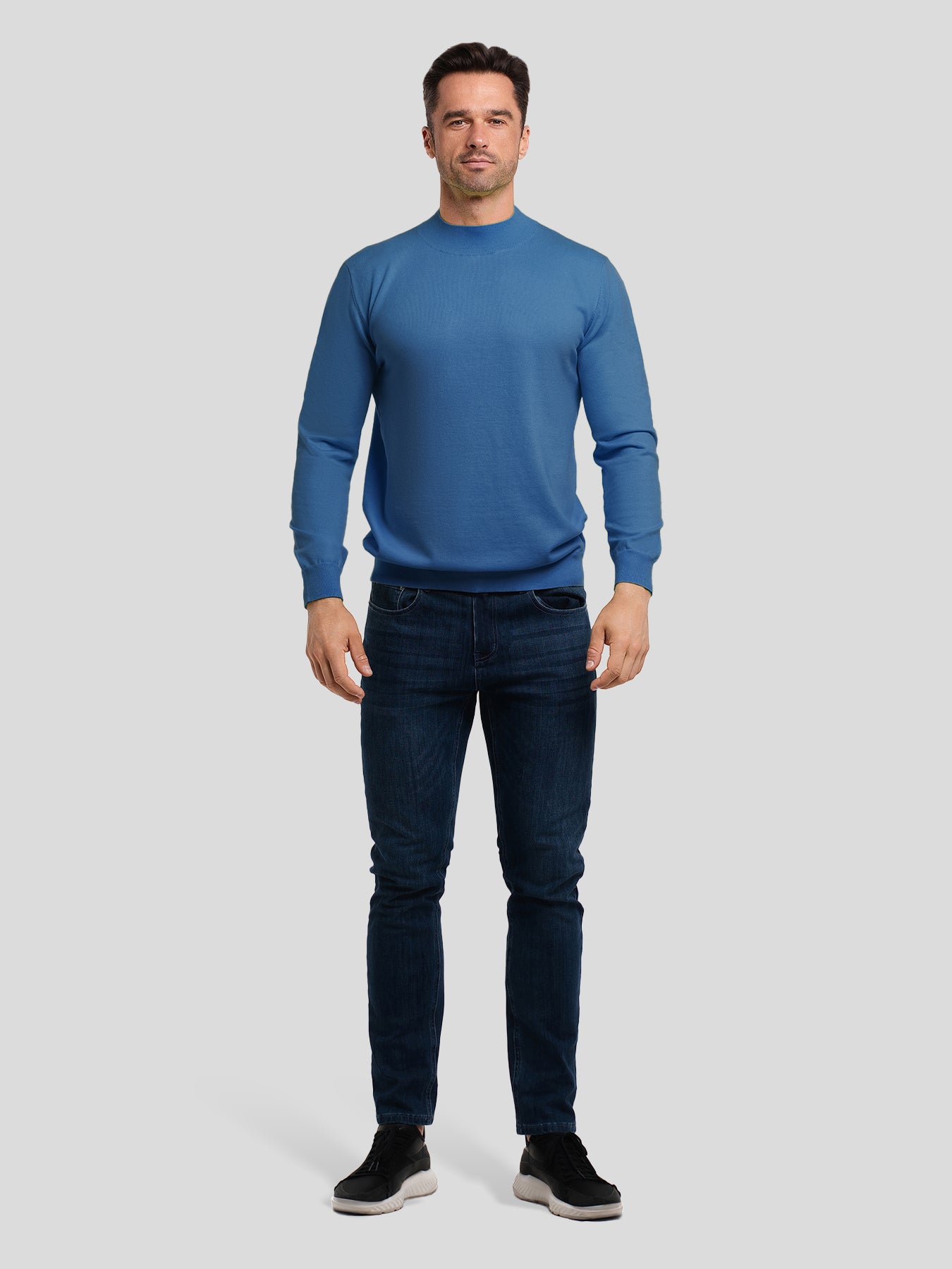 Gentletejido Ultra-suave Mock Neck Sweater