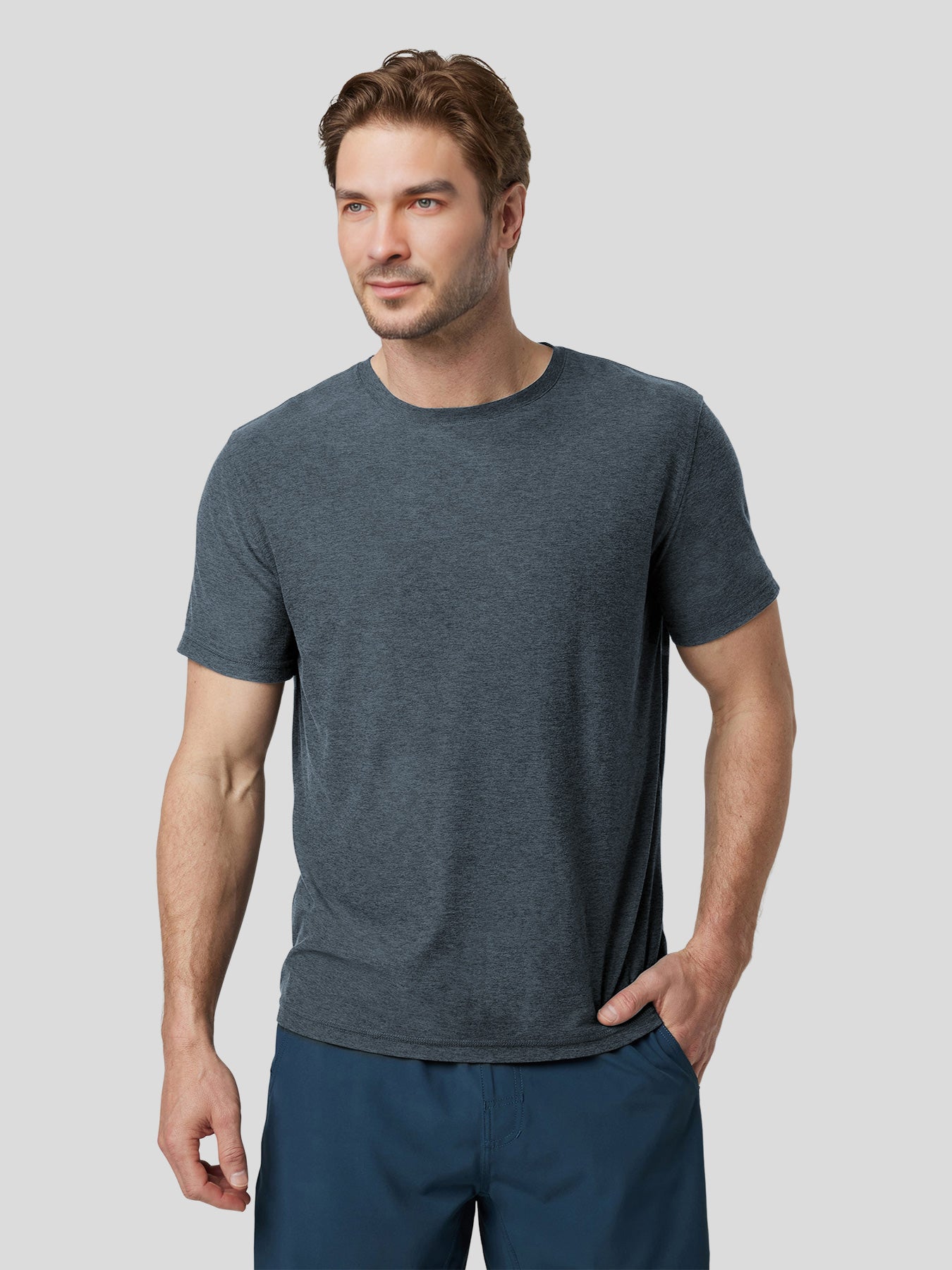 Velou cuello redondo Tee