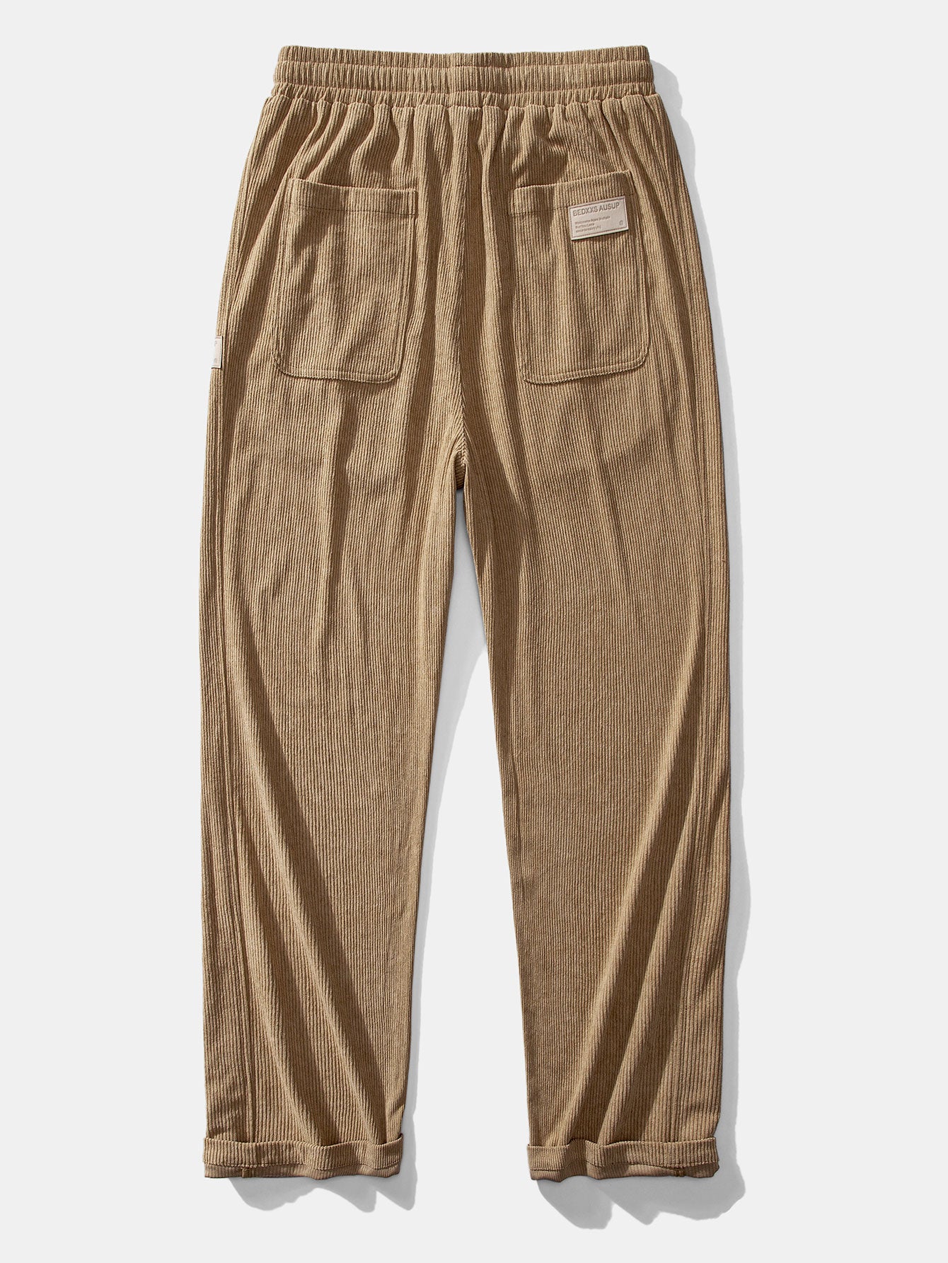 Sudadera Relax Fit Contrast Corduroy Polo Collar & Straight Leg Corduroy pantalón
