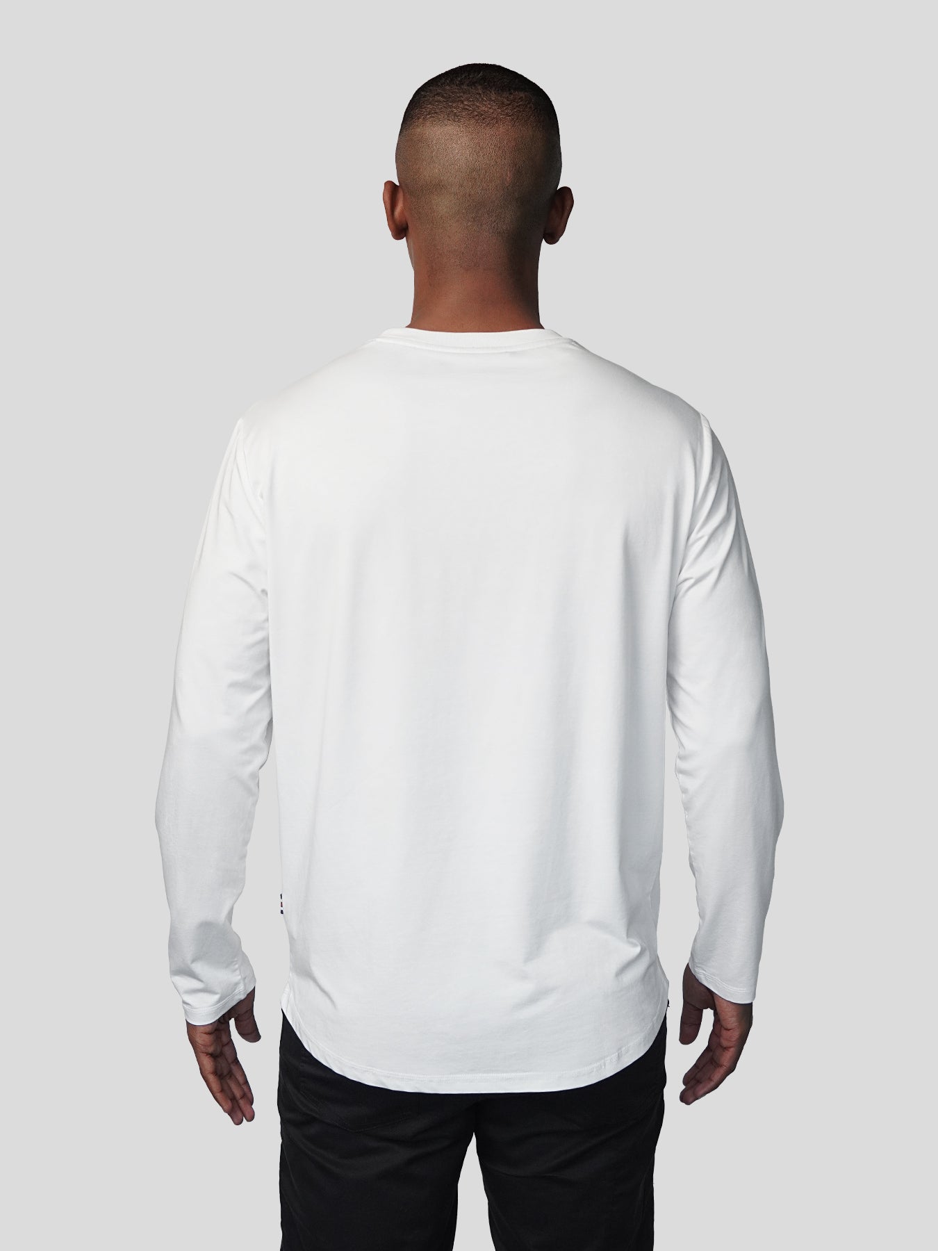 StaySmooth de manga larga Curve Hem Tee:clásico Fit