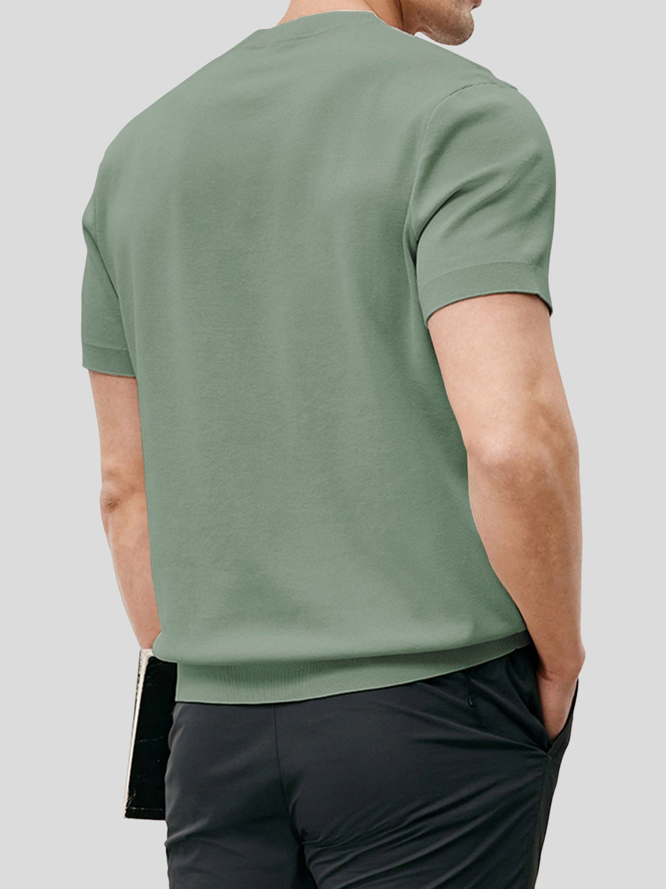 Camiseta Gentletejido de manga corta tejidoted