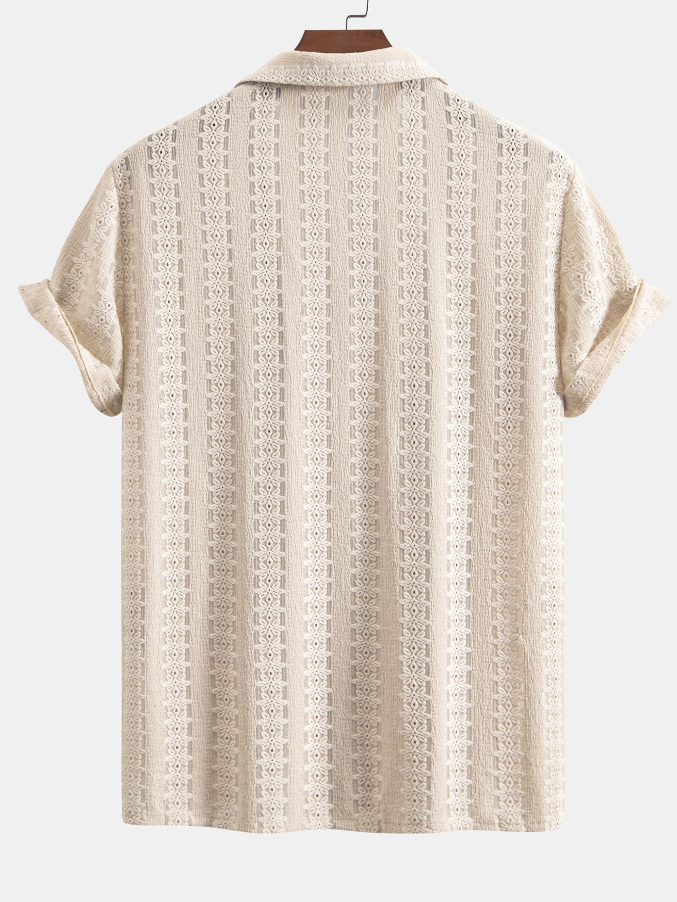 Camisa floral Jacquard Textured Cuban