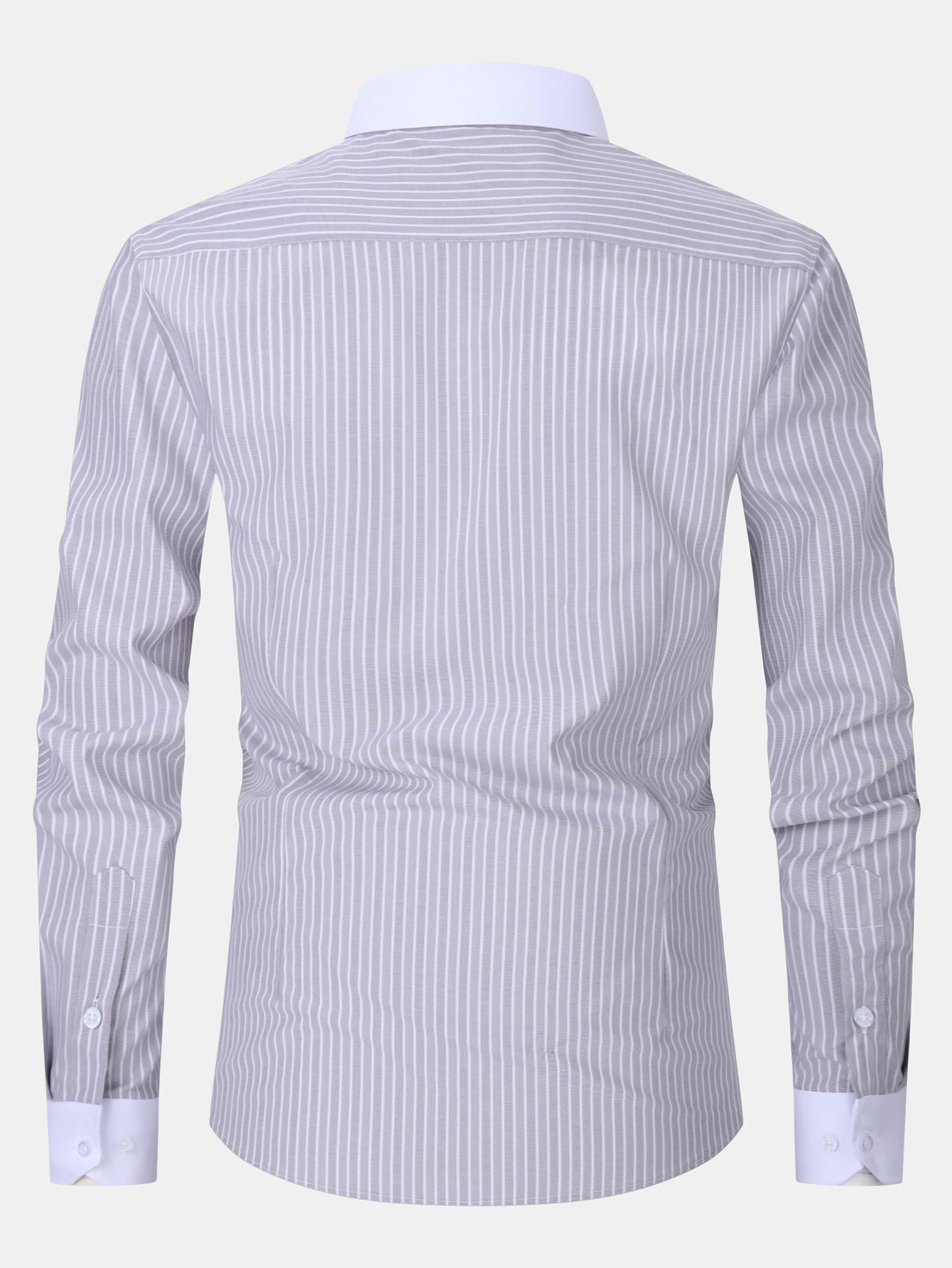 Camisa de vestir Contrast Collar rayas
