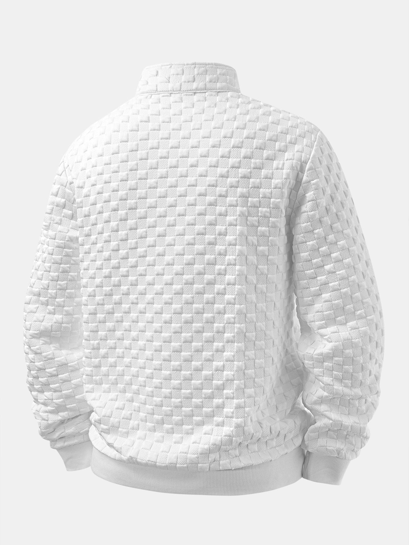 Sudadera Checkerboard Jacquard Quarter Zip & Jogger pantalón