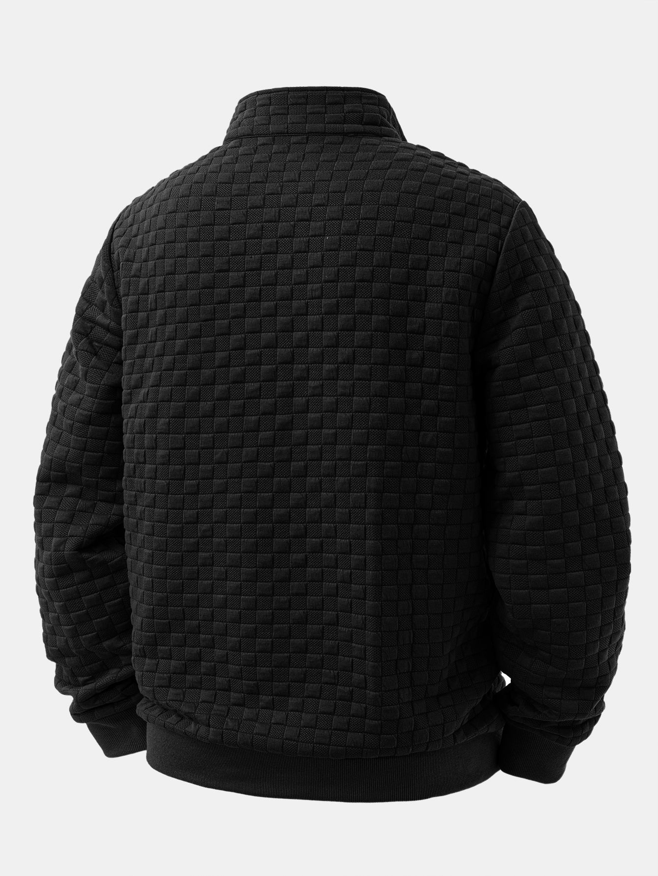 Sudadera Checkerboard Jacquard Quarter Zip & Jogger pantalón