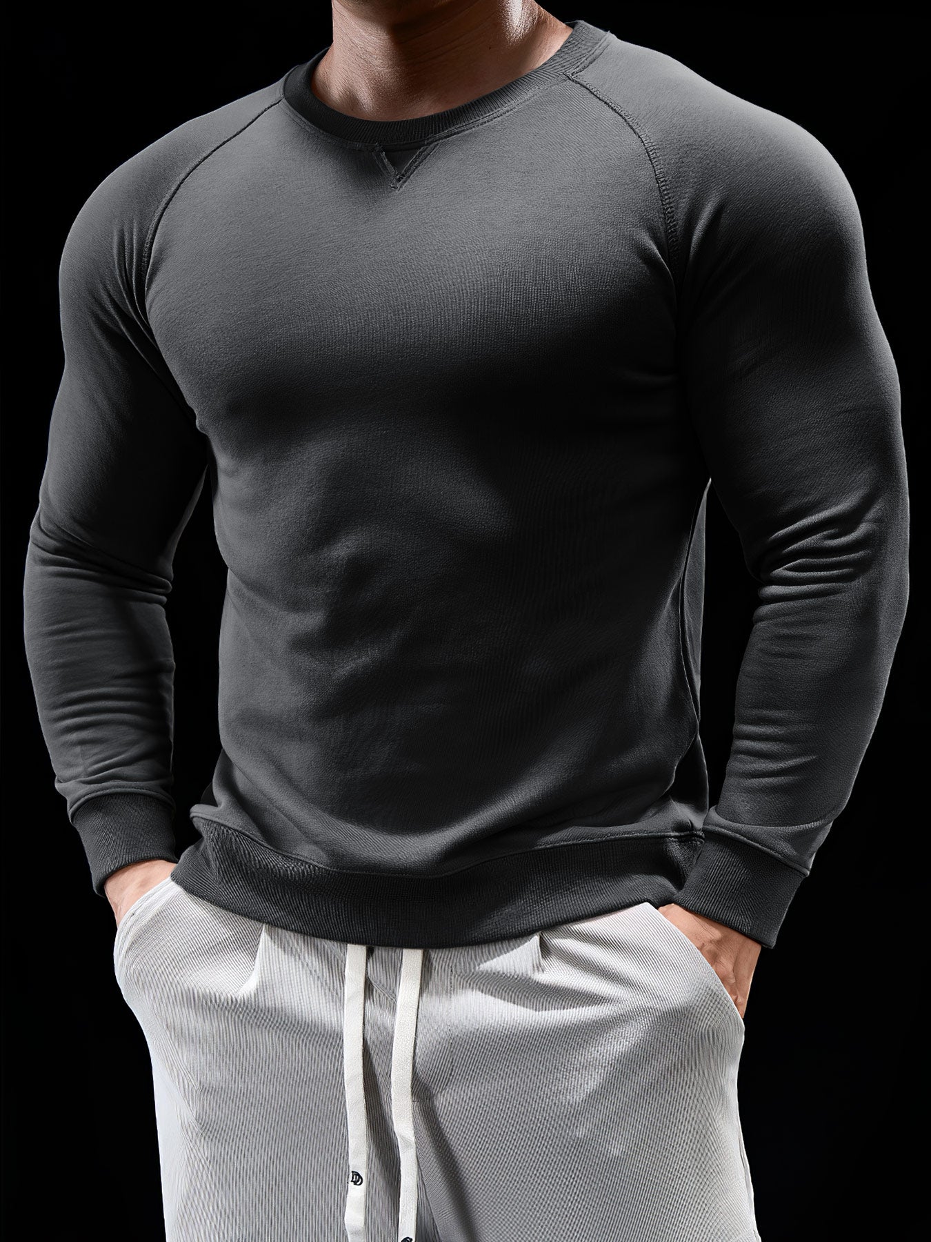 Sudadera CozySpacer cuello redondo