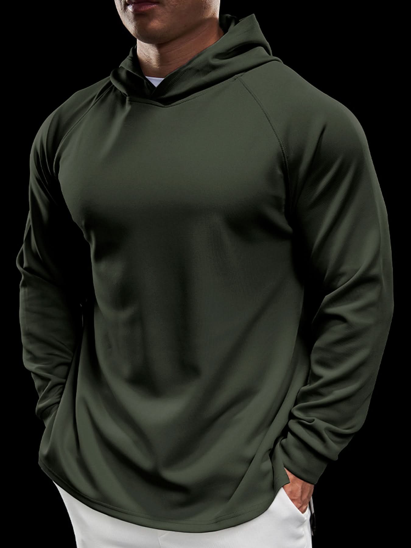 Sudadera Smoothblend Split Hem con gorrasucha