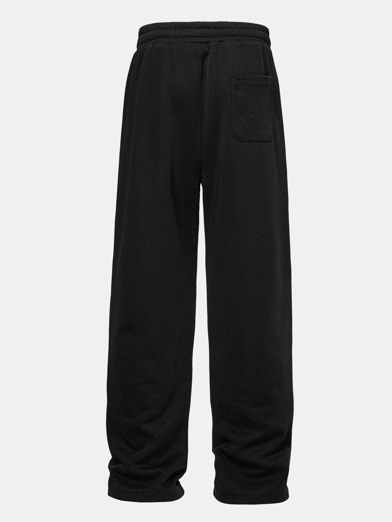 Sudadera Relax Fit Line Dachshund estampado Contrast Polo & Straight Leg Pleated Pintuck Sweatpantalón