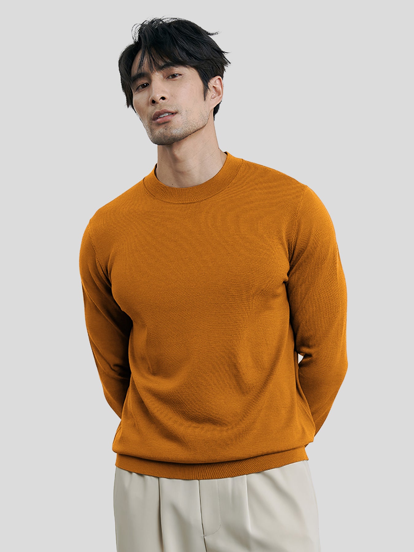 Gentletejido cuello redondo Sweater