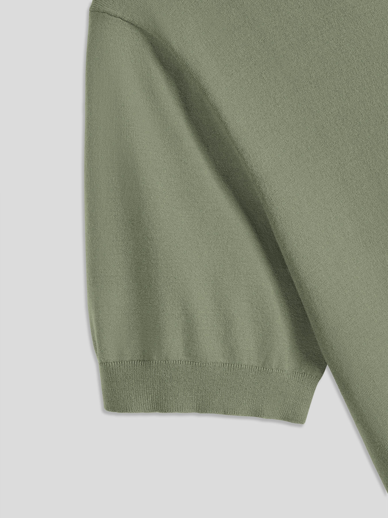 Camiseta Gentletejido de manga corta V-neck tejidoted