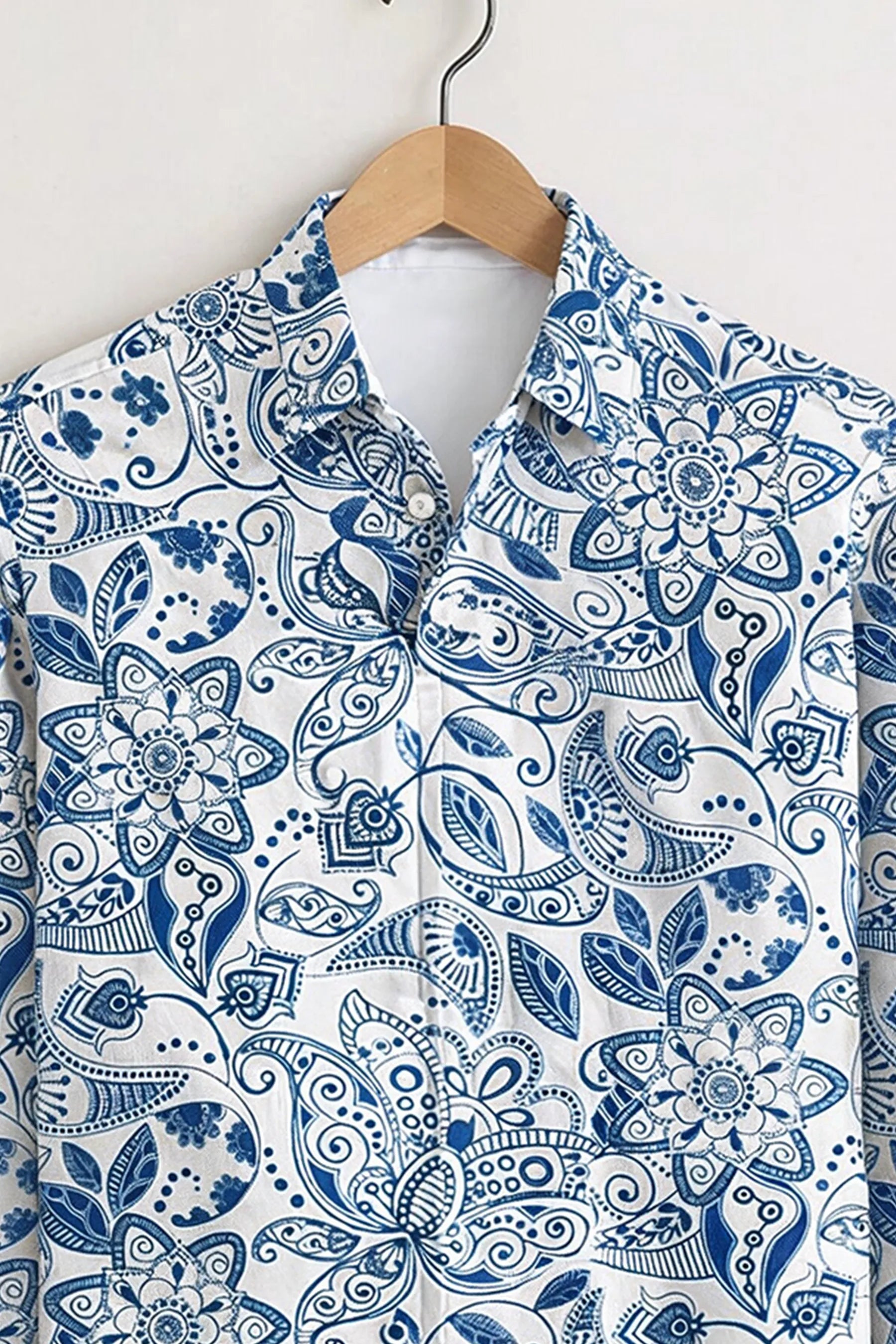 Indigo Paisley Princamiseta – White