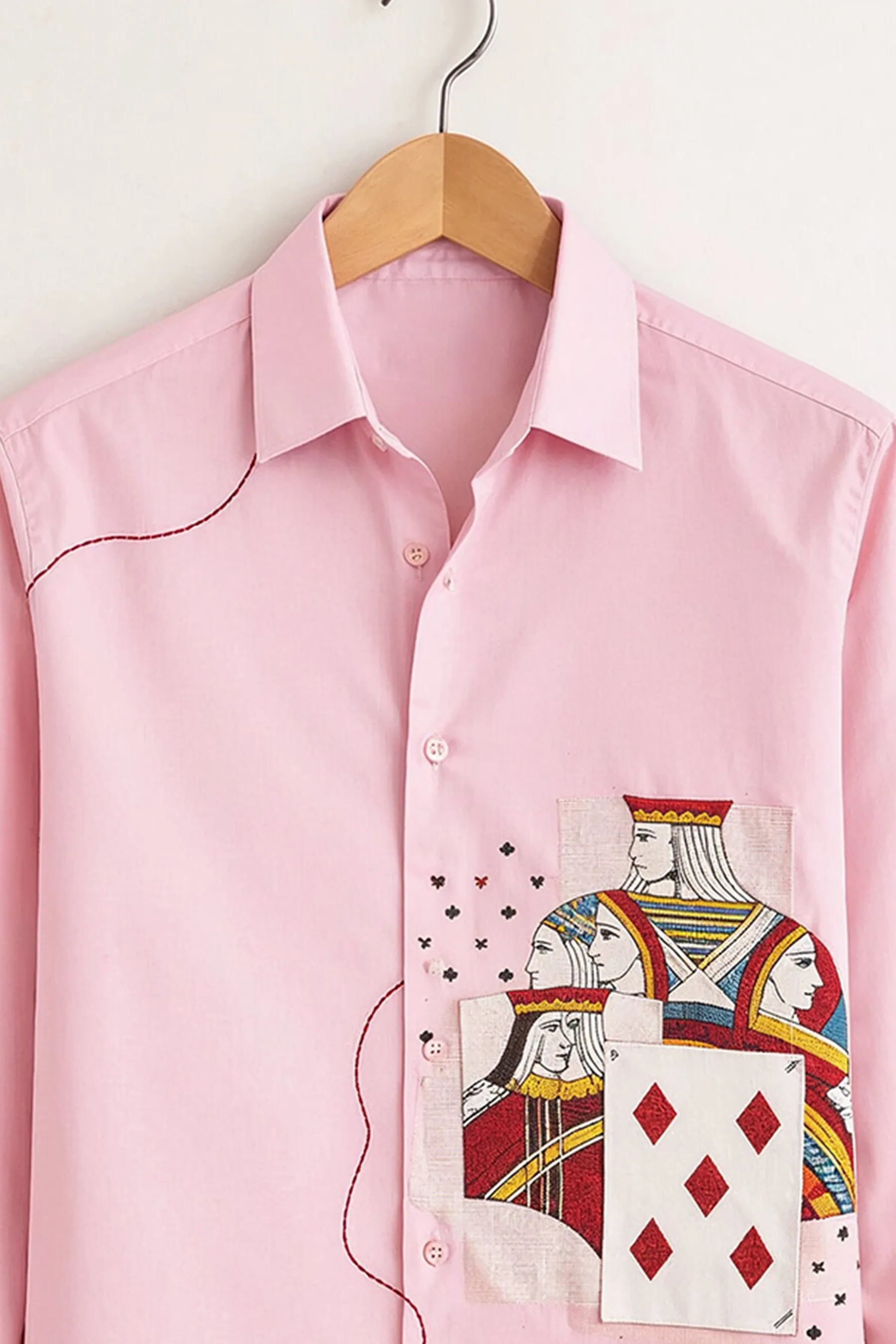 Camisa Royal Card Patch – Blush Pink