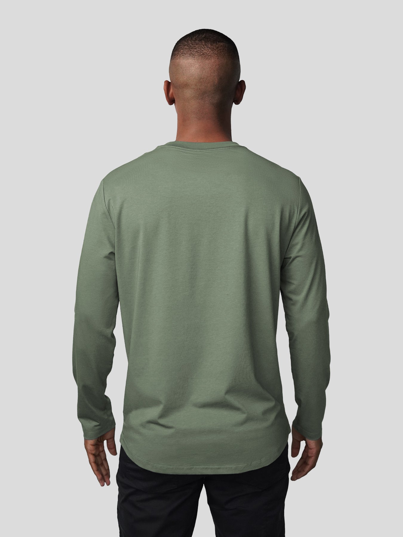 StaySmooth de manga larga Curve Hem Tee:clásico Fit